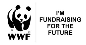 WWF logo showing Reverend Genes fundraises for the WWF